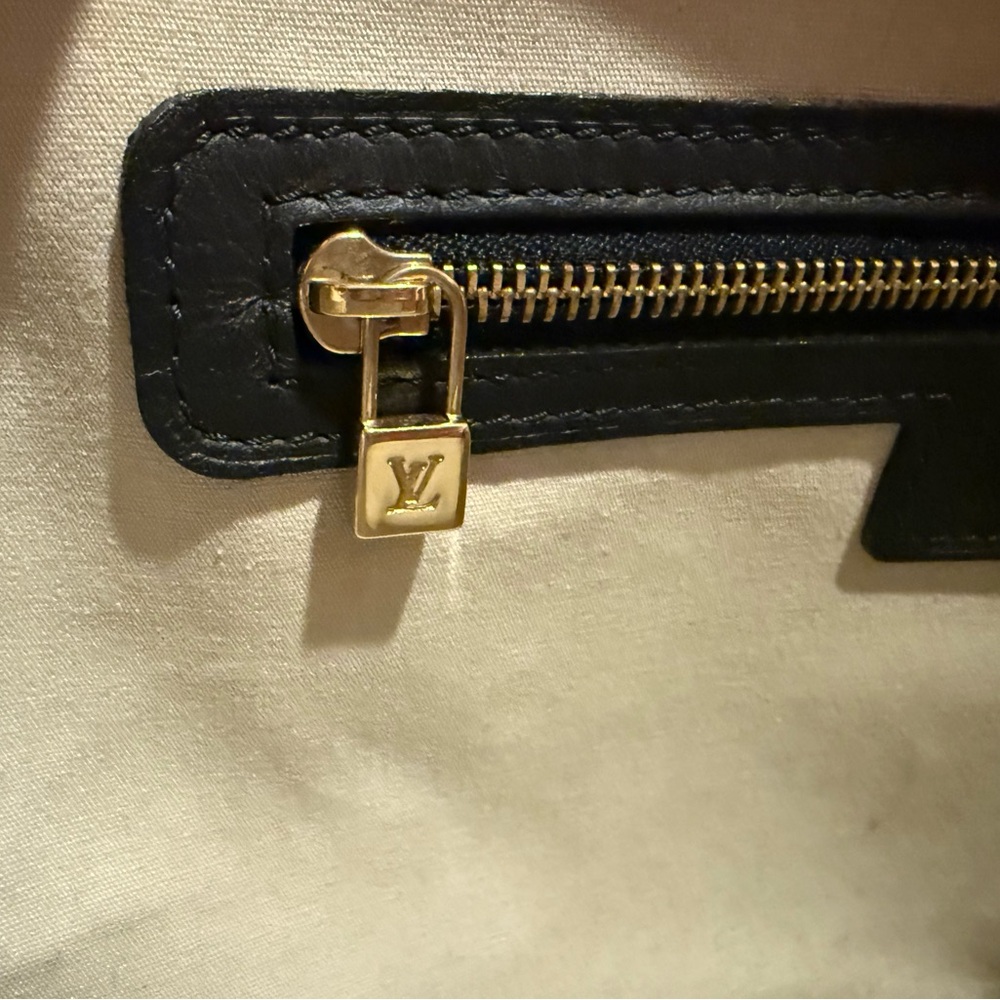 Vintage Louis Vuitton Monogram Demin Bag - Navy and Cream - Picture 11 of 12